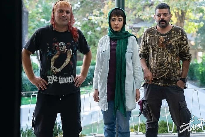 شاهد احمدلو ، المیرا دهقانی و مهدی کوشکی در فیلم سیاه باز المیرا دهقانی در سیاه باز